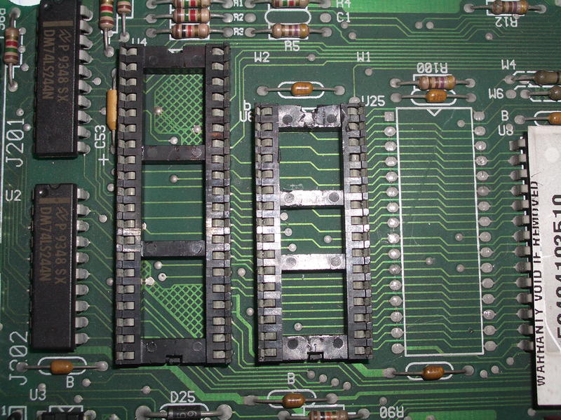 Corroded sockets