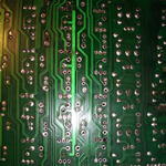 Solder side "cleaned"